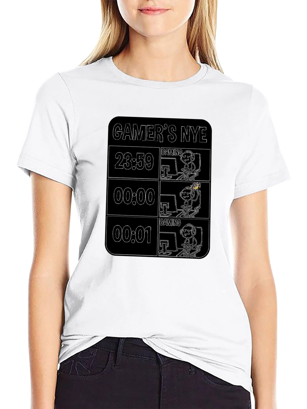 Gamers NYE Black T-Shirt