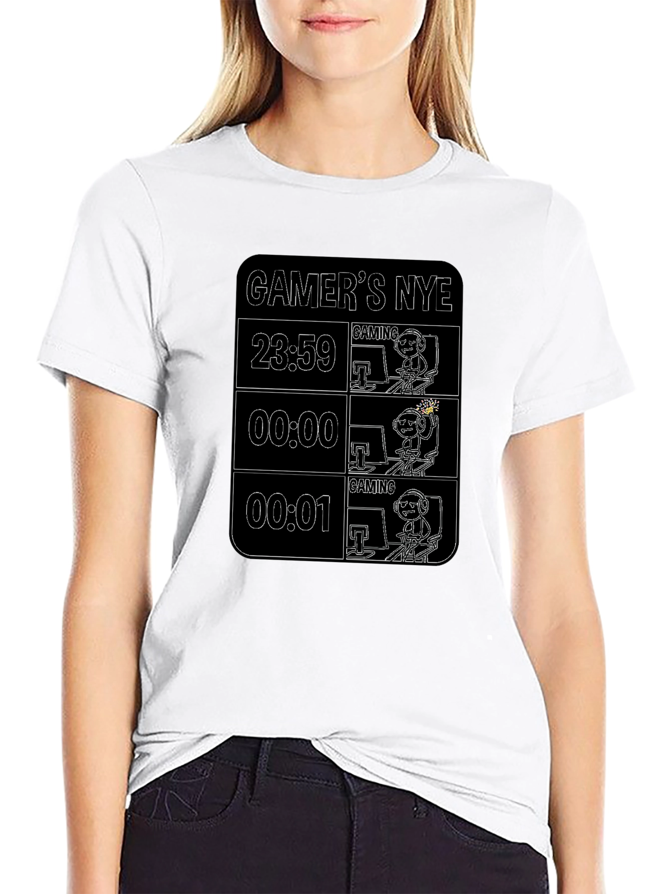 Gamers NYE Black T-Shirt