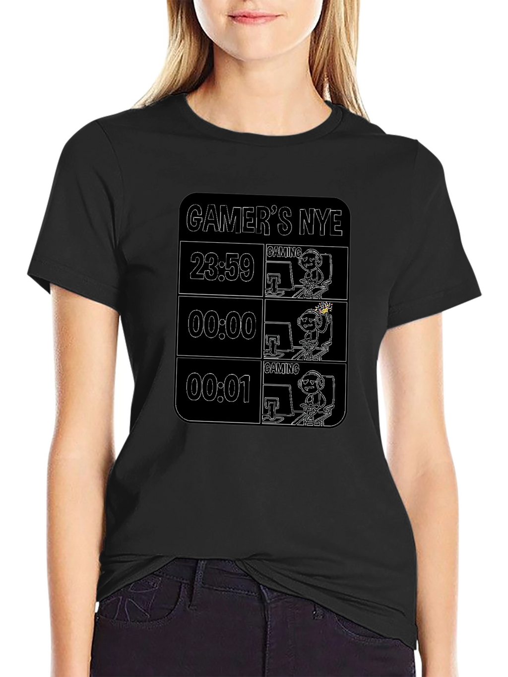 Gamers NYE Black T-Shirt