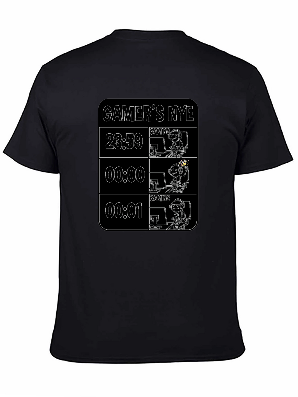 Gamers NYE Black T-Shirt