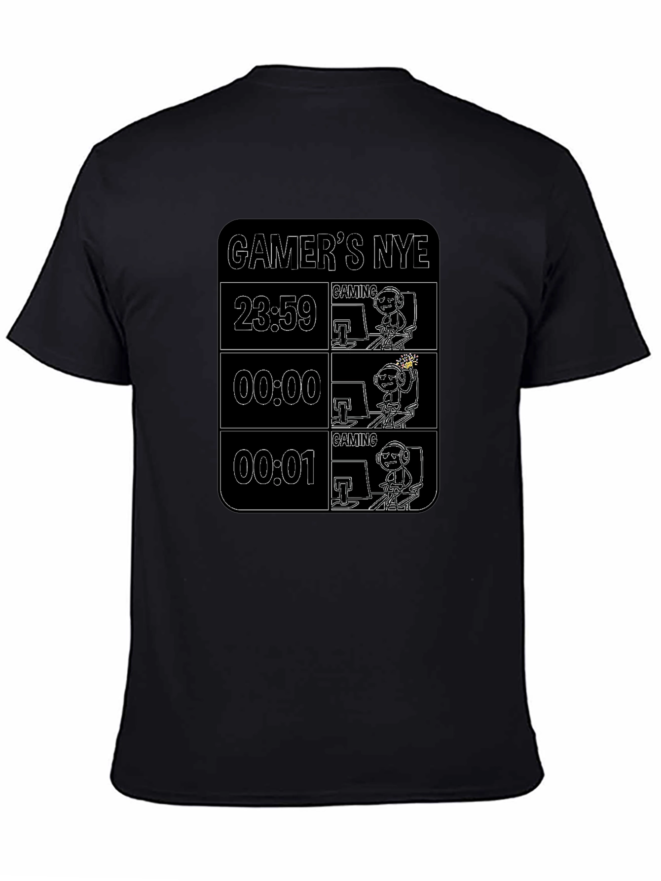Gamers NYE Black T-Shirt