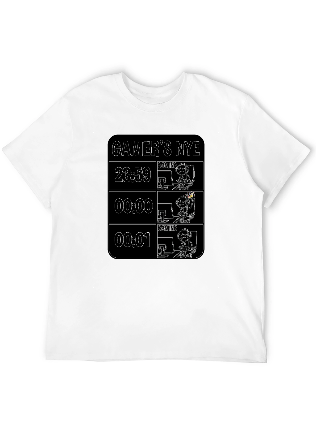 Gamers NYE Black T-Shirt