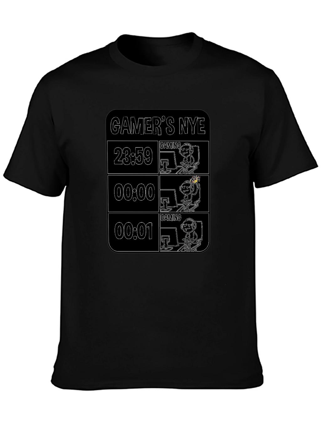 Gamers NYE Black T-Shirt