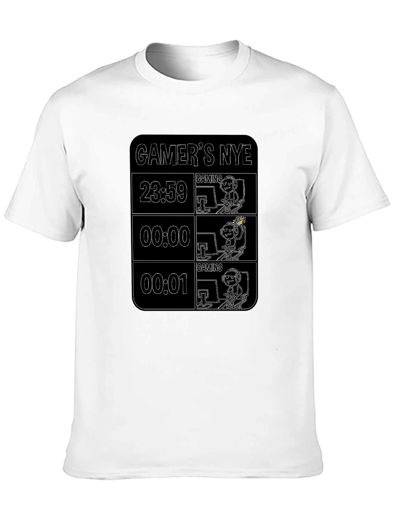 Gamers NYE Black T-Shirt