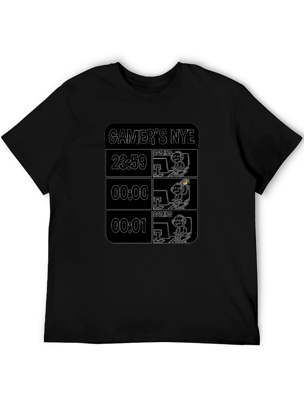 Gamers NYE Black T-Shirt