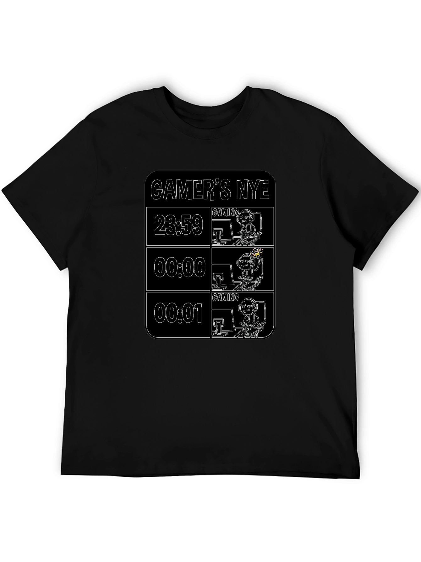 Gamers NYE Black T-Shirt