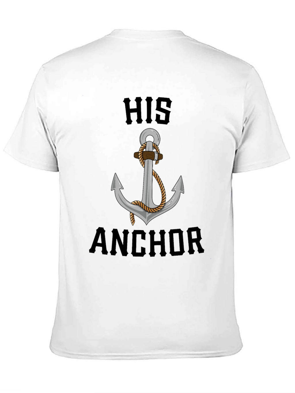 His Anchor Graphic Tee - Nautical Style