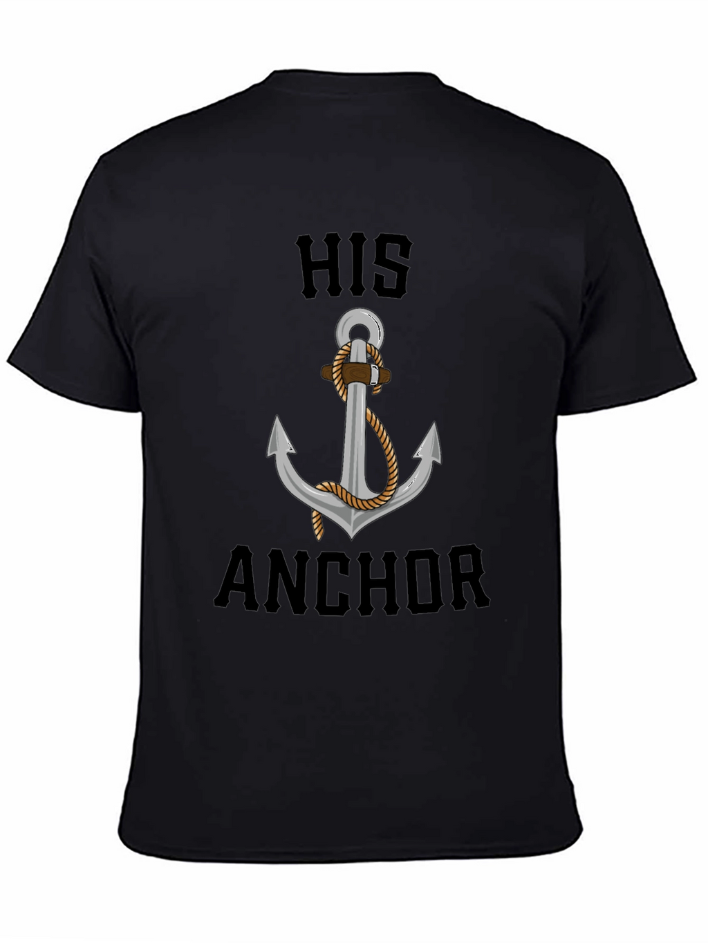 His Anchor Graphic Tee - Nautical Style