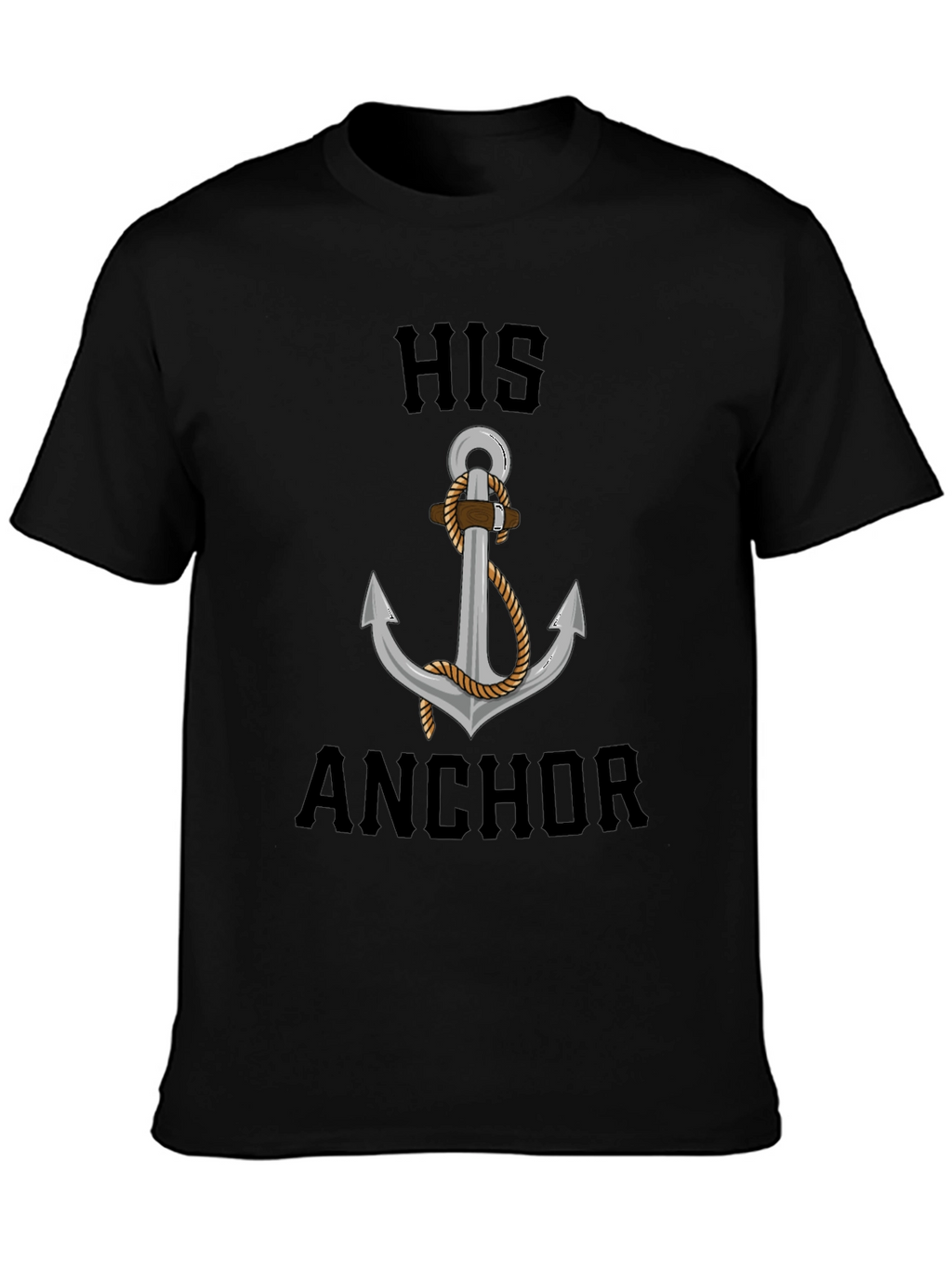 His Anchor Graphic Tee - Nautical Style