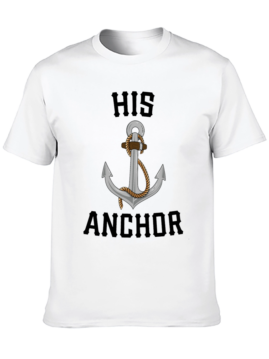 His Anchor Graphic Tee - Nautical Style