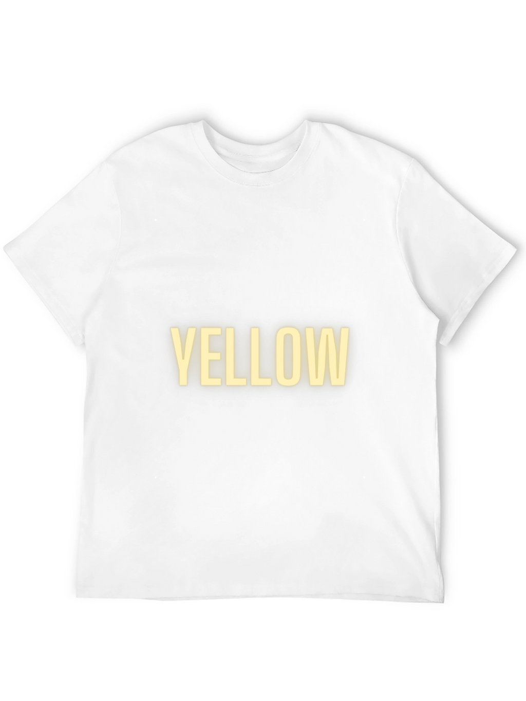 Statement Tee: Bold Yellow Text on Black