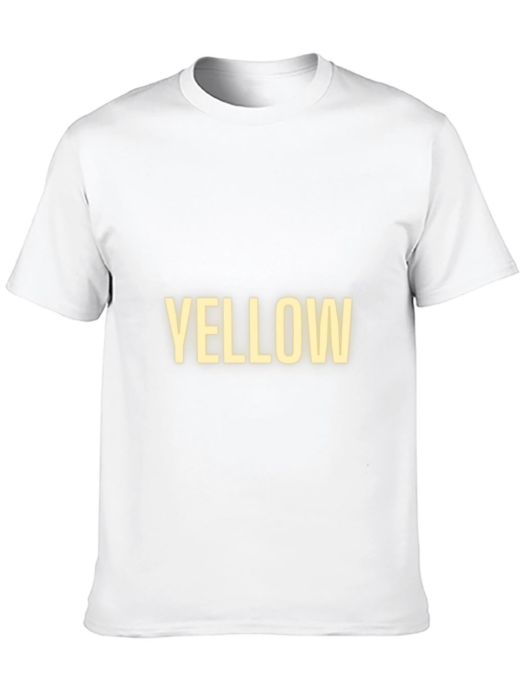 Statement Tee: Bold Yellow Text on Black