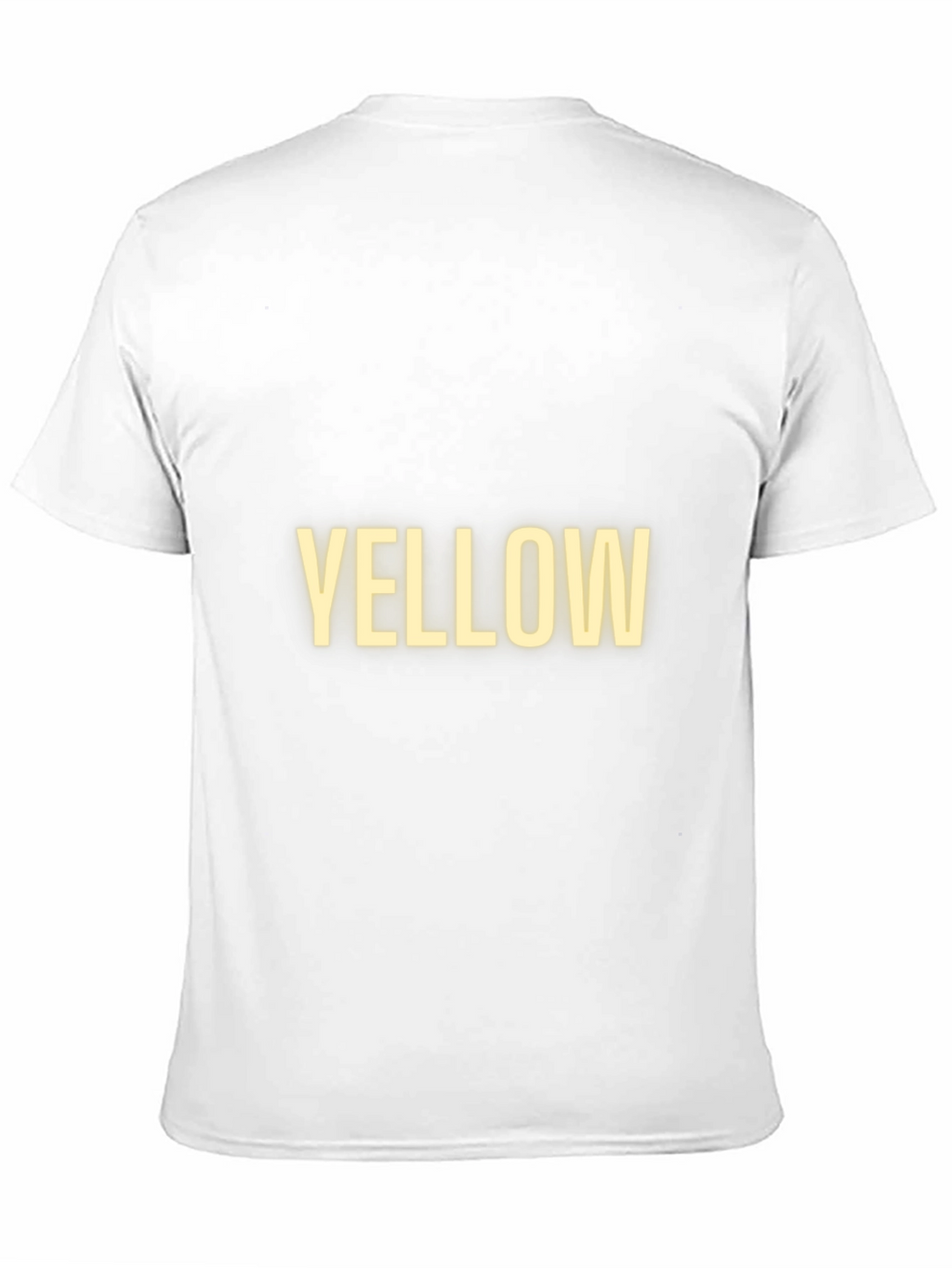 Statement Tee: Bold Yellow Text on Black