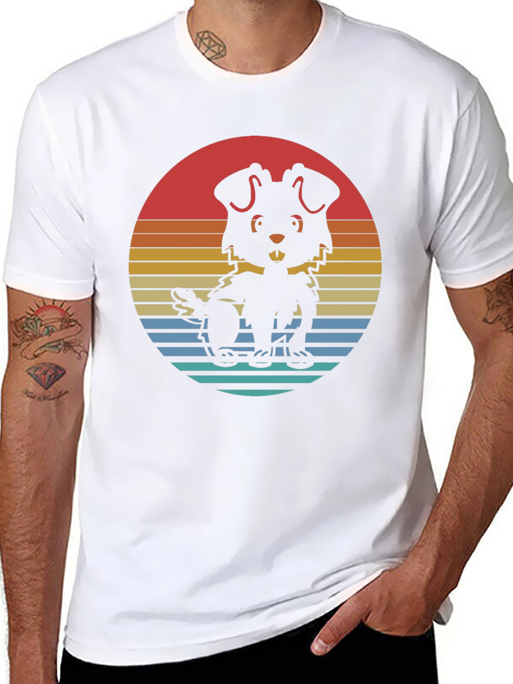 Retro Dog Graphic T-Shirt - Comfort & Style