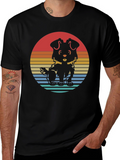Retro Dog Graphic T-Shirt - Comfort & Style