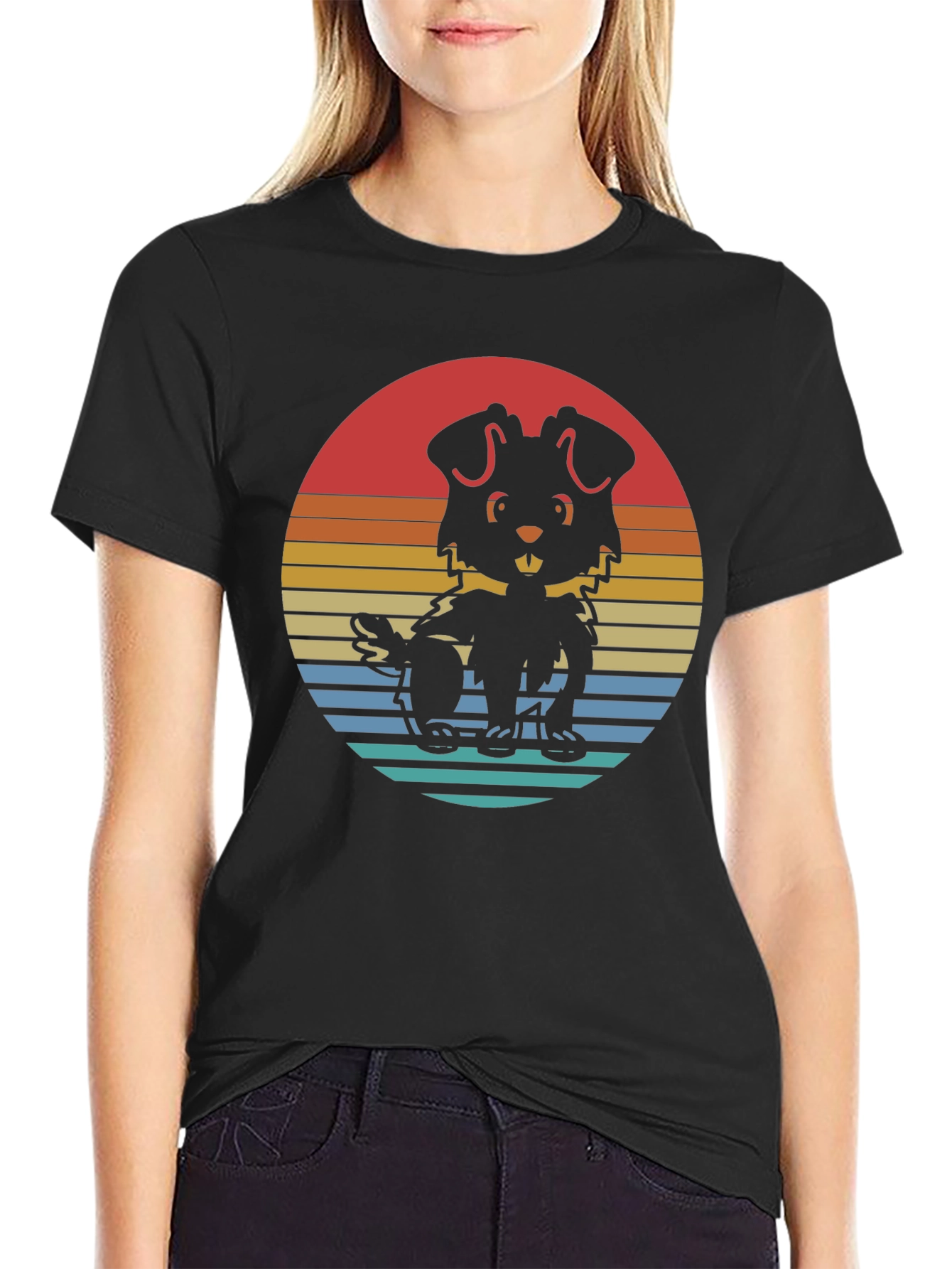 Retro Dog Graphic T-Shirt - Comfort & Style