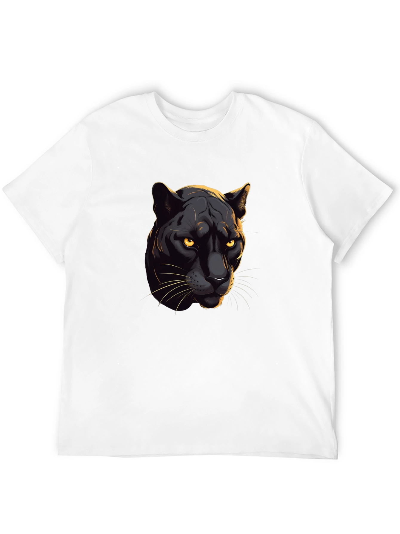 Black Panther Graphic Tee - Cool Cat Design