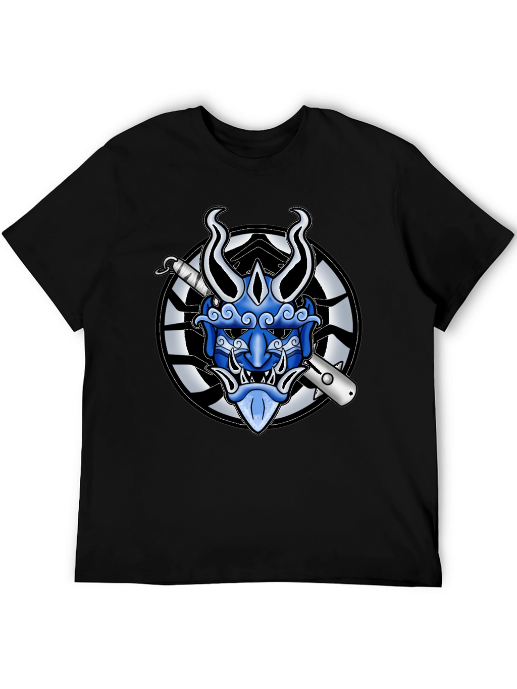 Hannya Mask Graphic Tee - Japanese Demon T-Shirt
