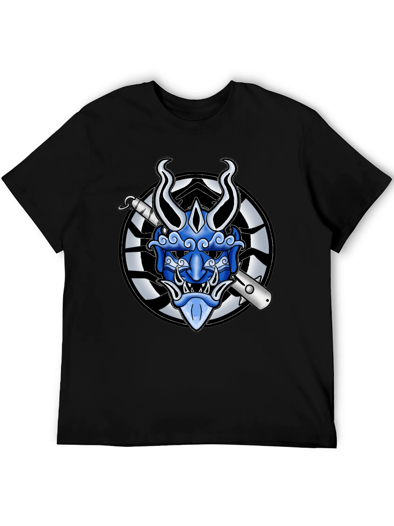 Hannya Mask Graphic Tee - Japanese Demon T-Shirt
