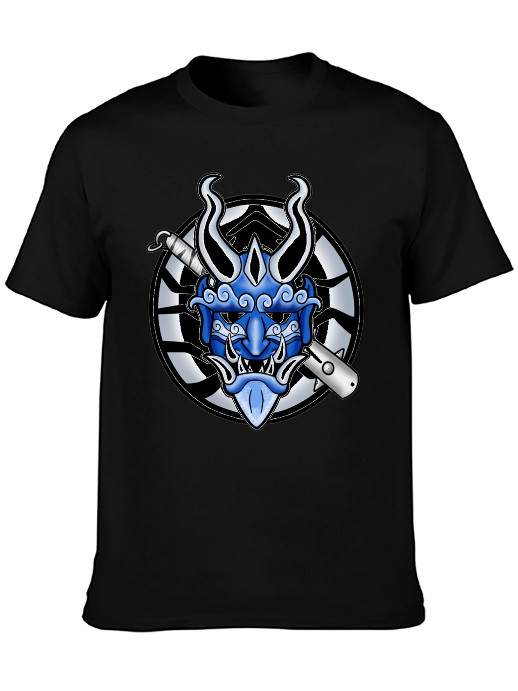 Hannya Mask Graphic Tee - Japanese Demon T-Shirt