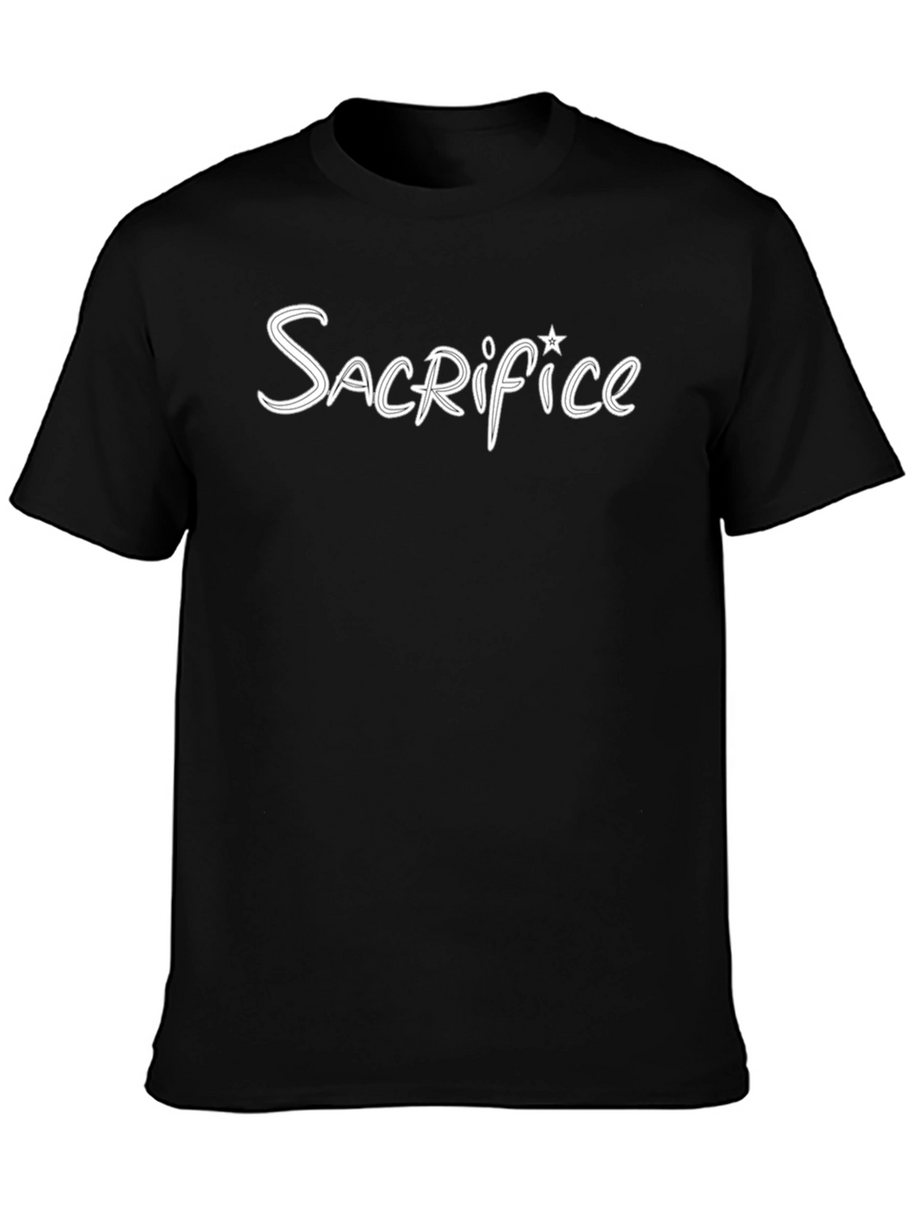 Sacrifice Graphic Print Black T-Shirt