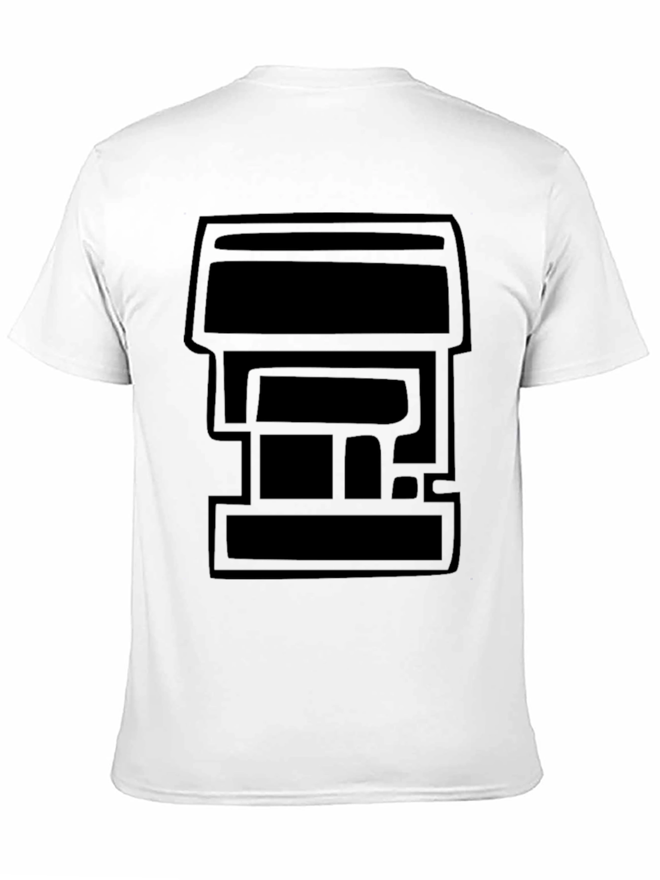 Modern Geometric Black T-Shirt