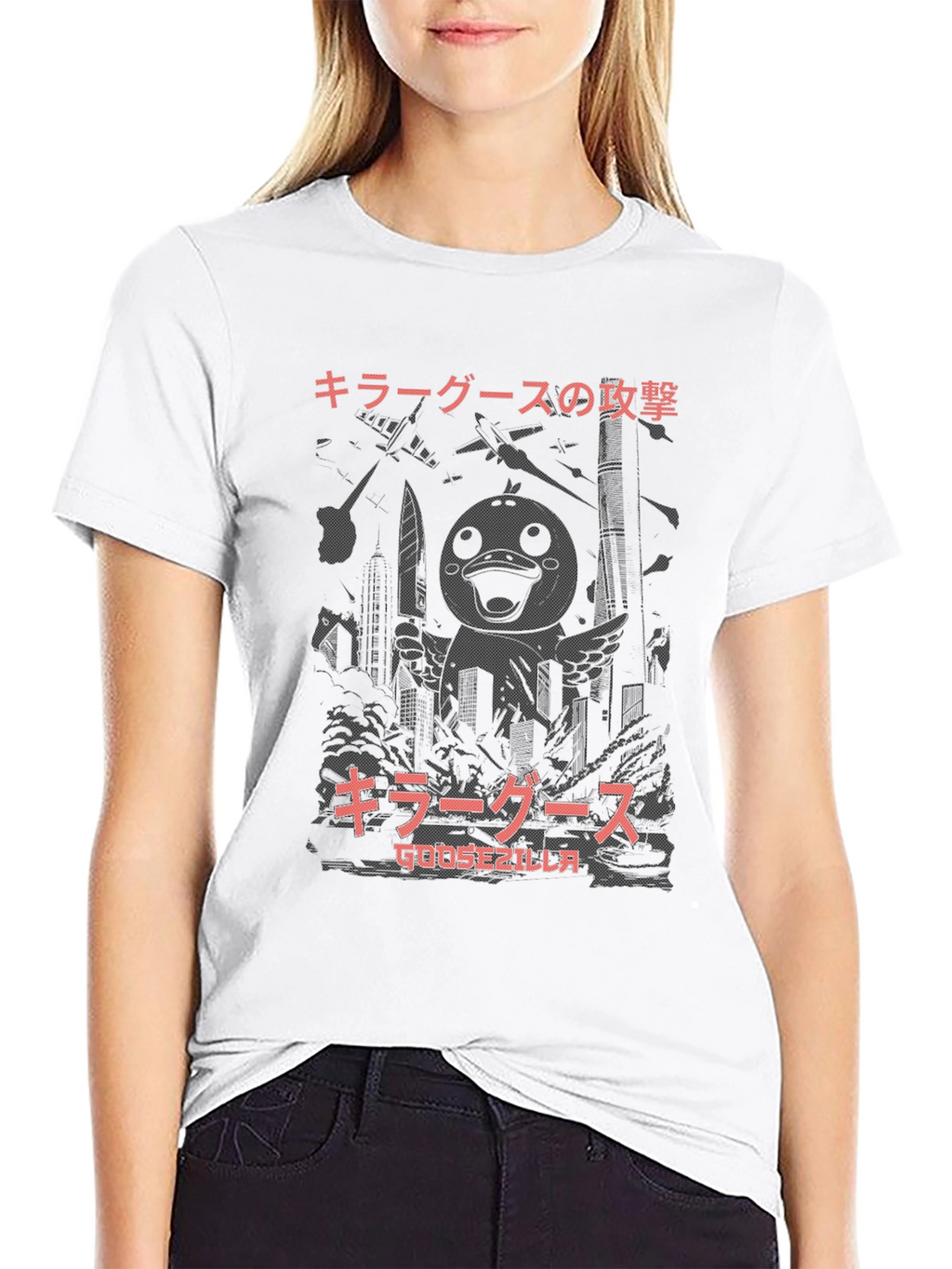 Goosezilla Graphic Tee - Killer Goose Attack T-Shirt