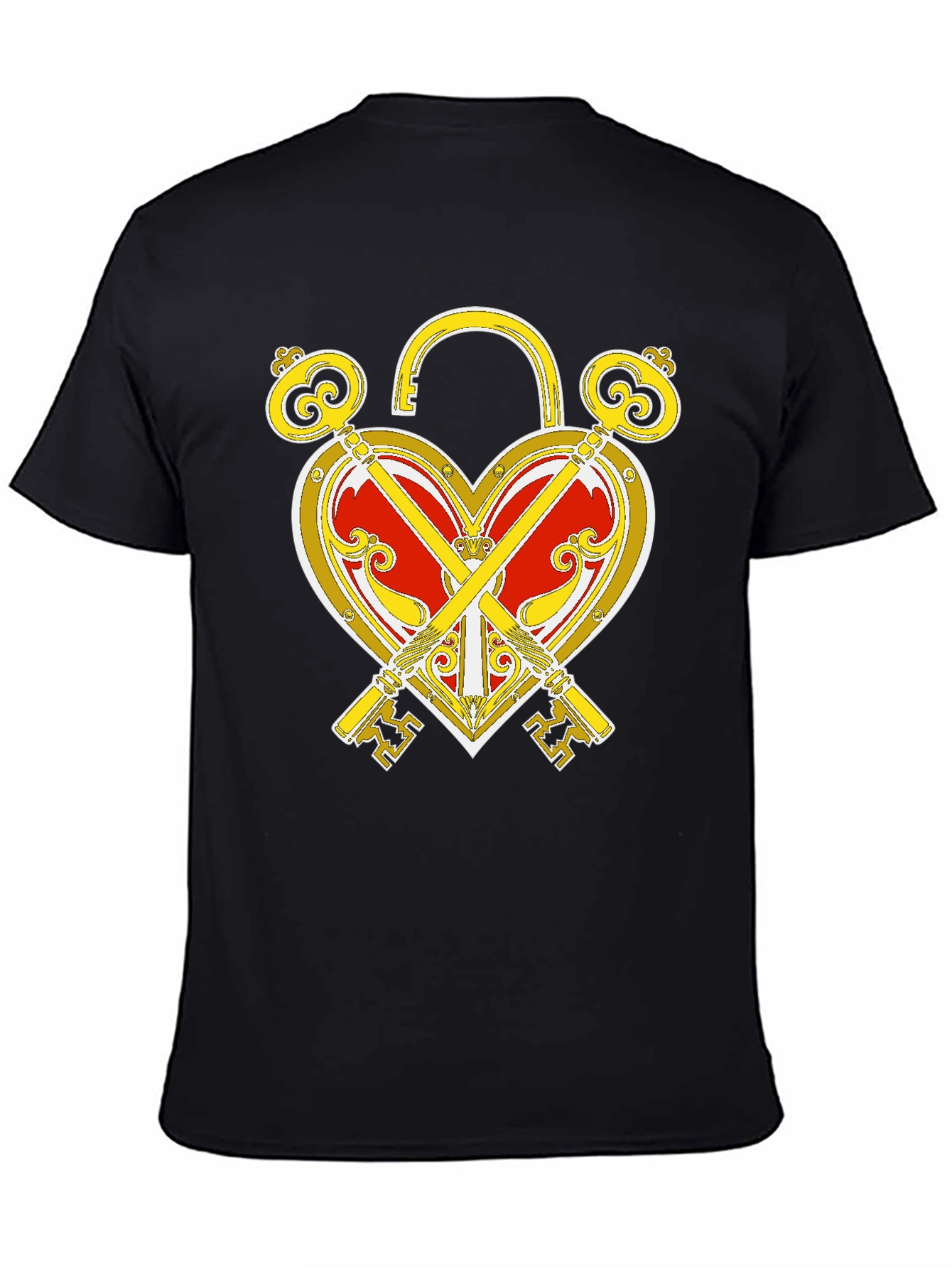 Heart Lock and Keys Graphic T-Shirt