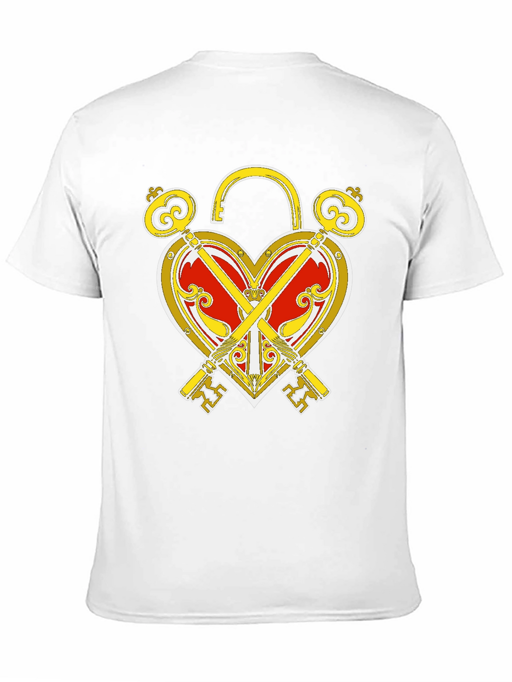 Heart Lock and Keys Graphic T-Shirt