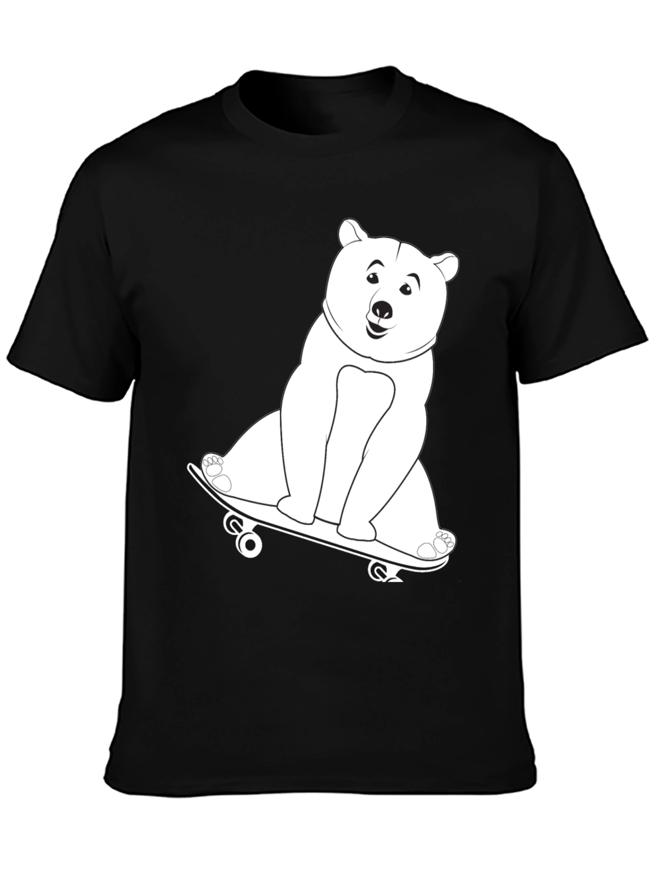 Cool Bear Skateboard Graphic T-Shirt