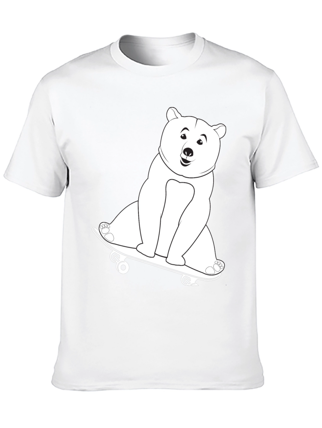 Cool Bear Skateboard Graphic T-Shirt