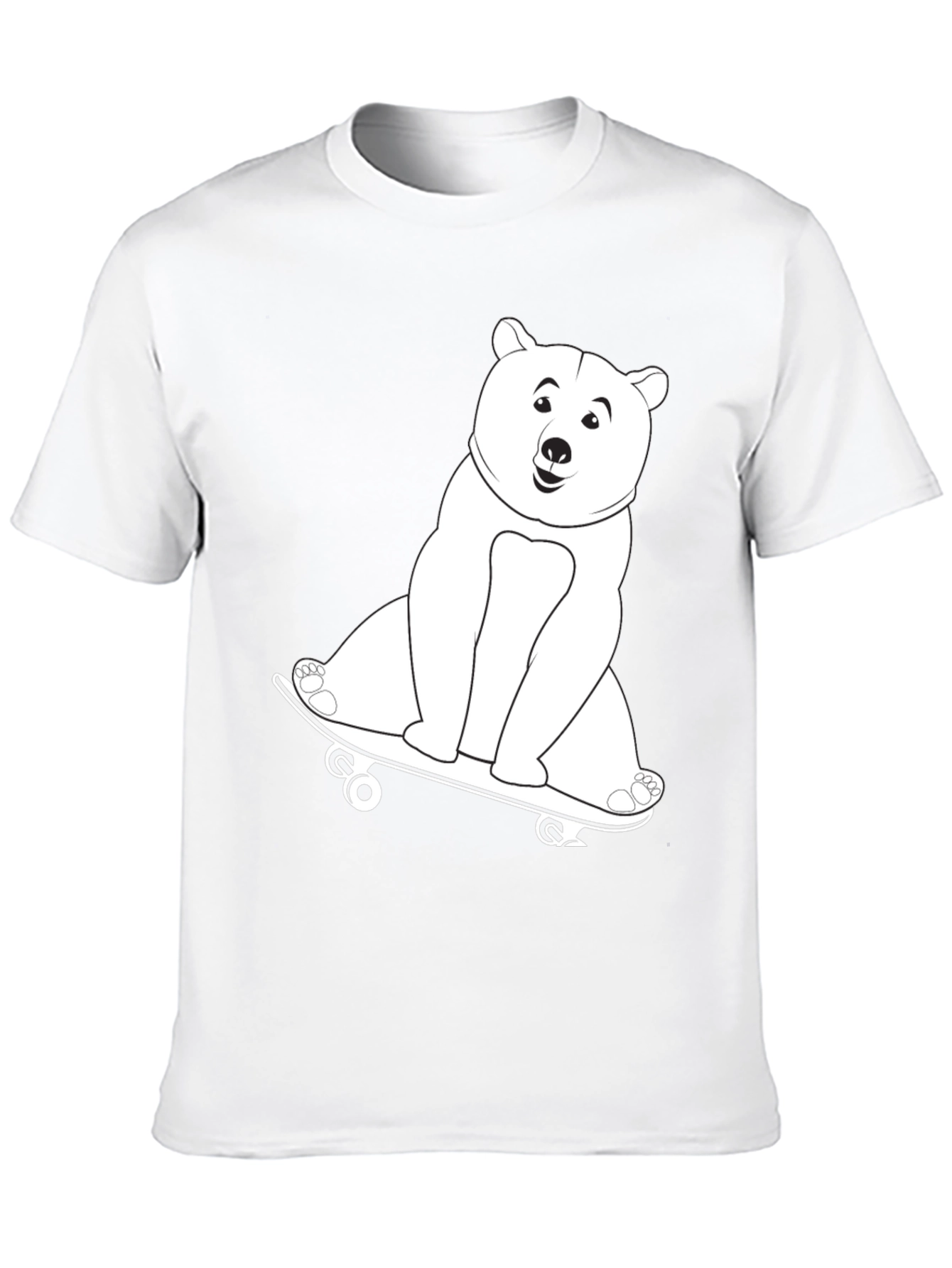 Cool Bear Skateboard Graphic T-Shirt