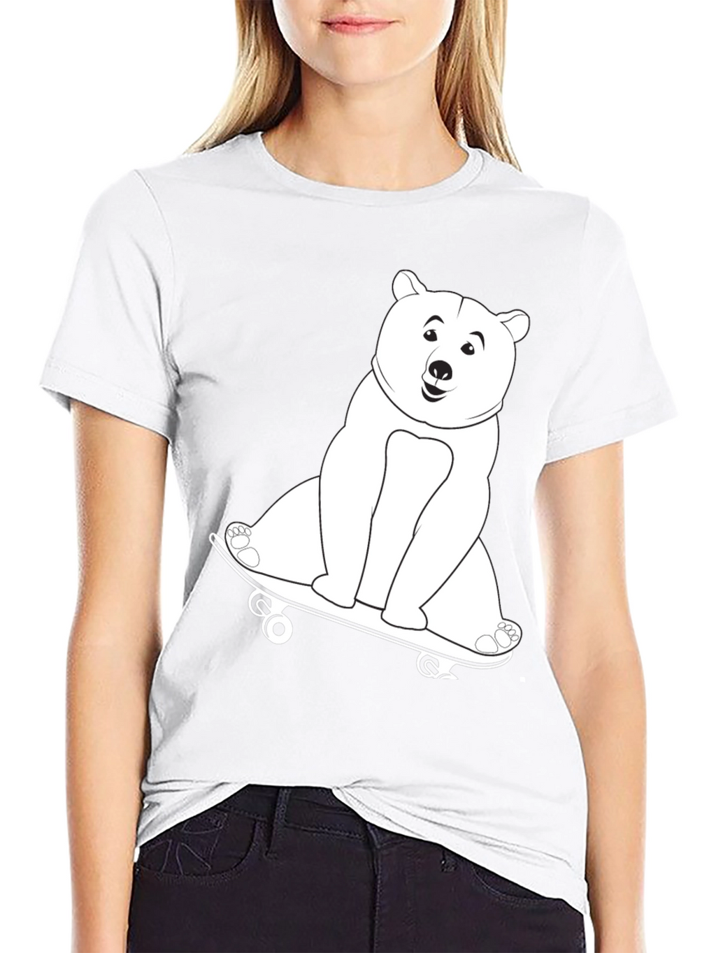 Cool Bear Skateboard Graphic T-Shirt