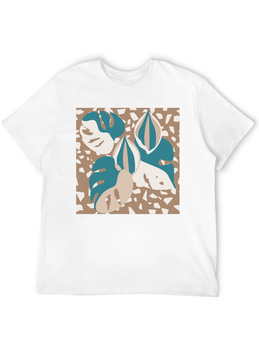 Modern Monstera Leaf Graphic Tee
