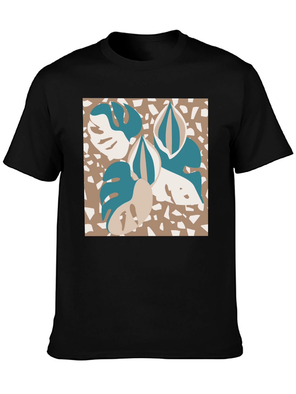Modern Monstera Leaf Graphic Tee
