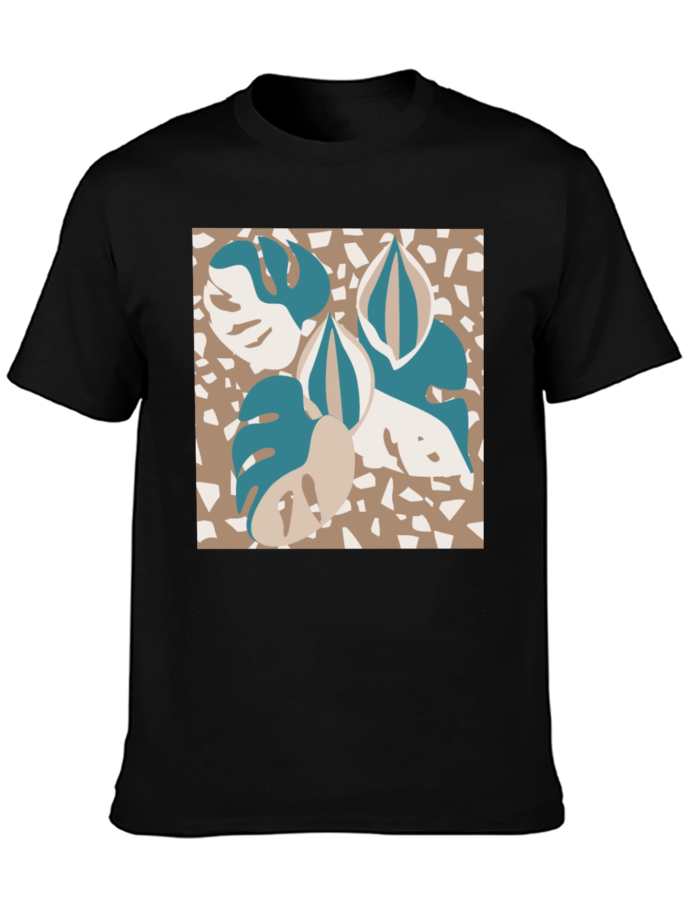 Modern Monstera Leaf Graphic Tee