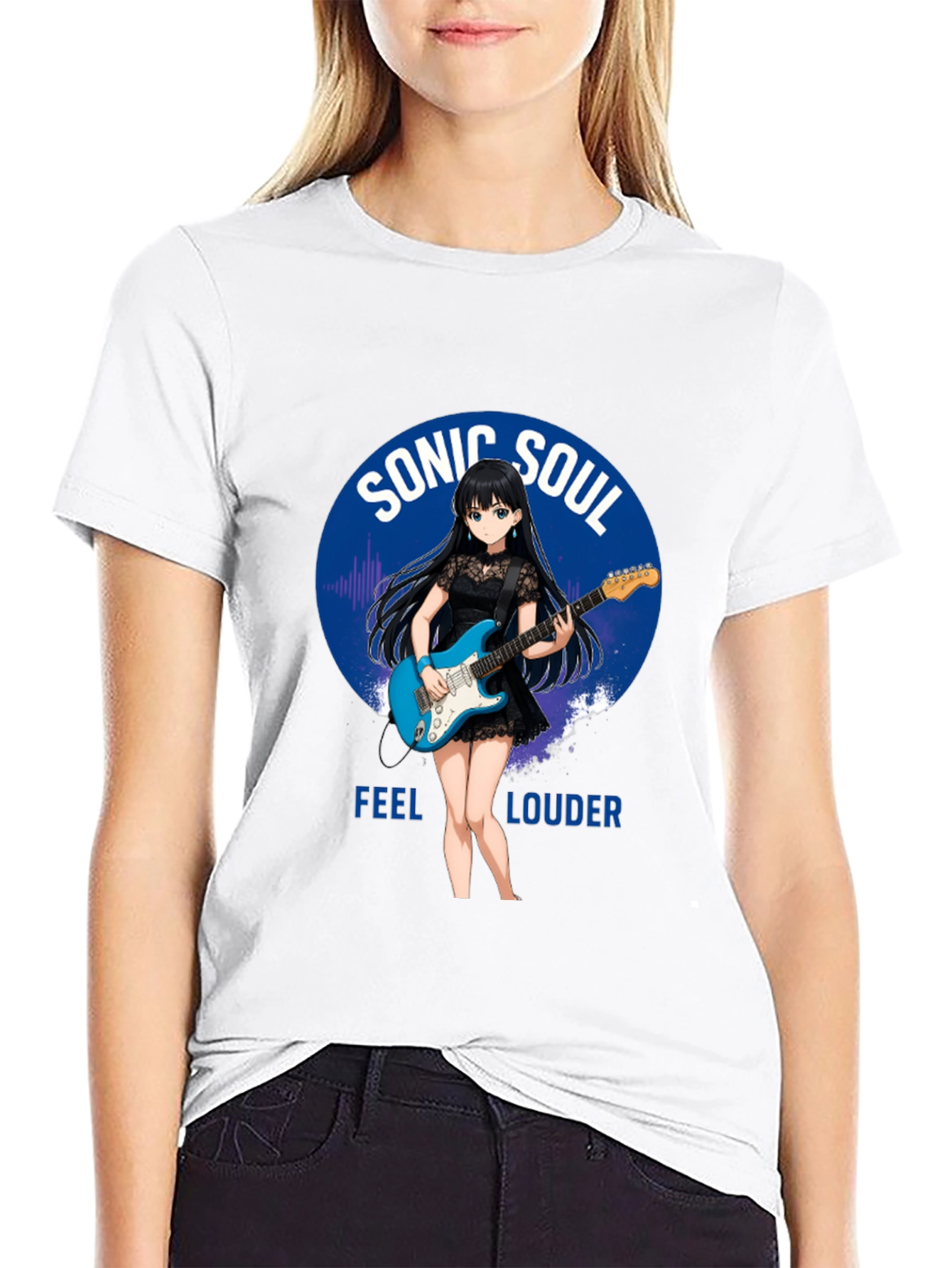 Sonic Soul Anime Girl Graphic T-Shirt