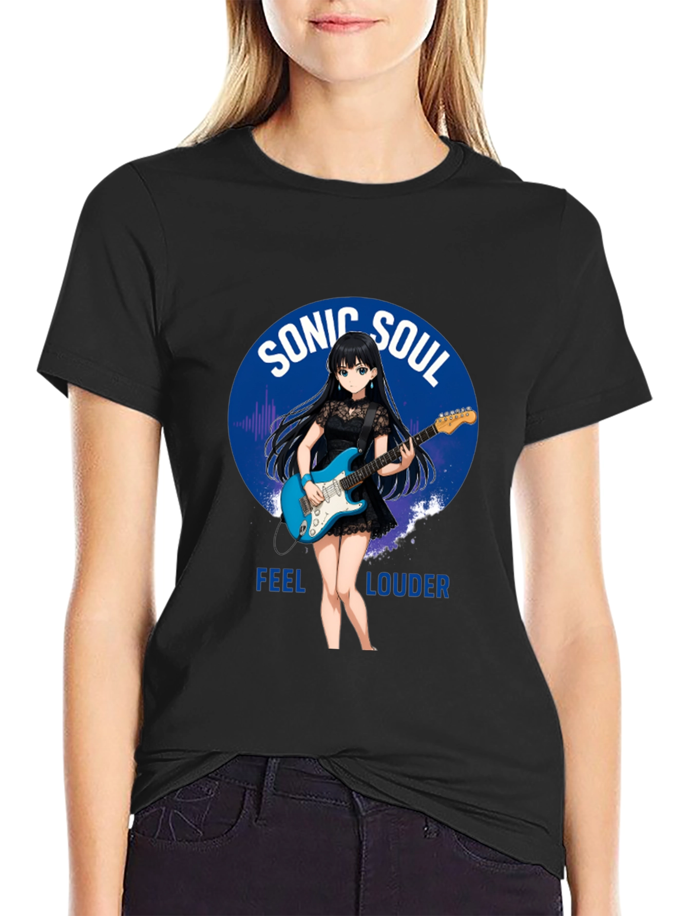 Sonic Soul Anime Girl Graphic T-Shirt
