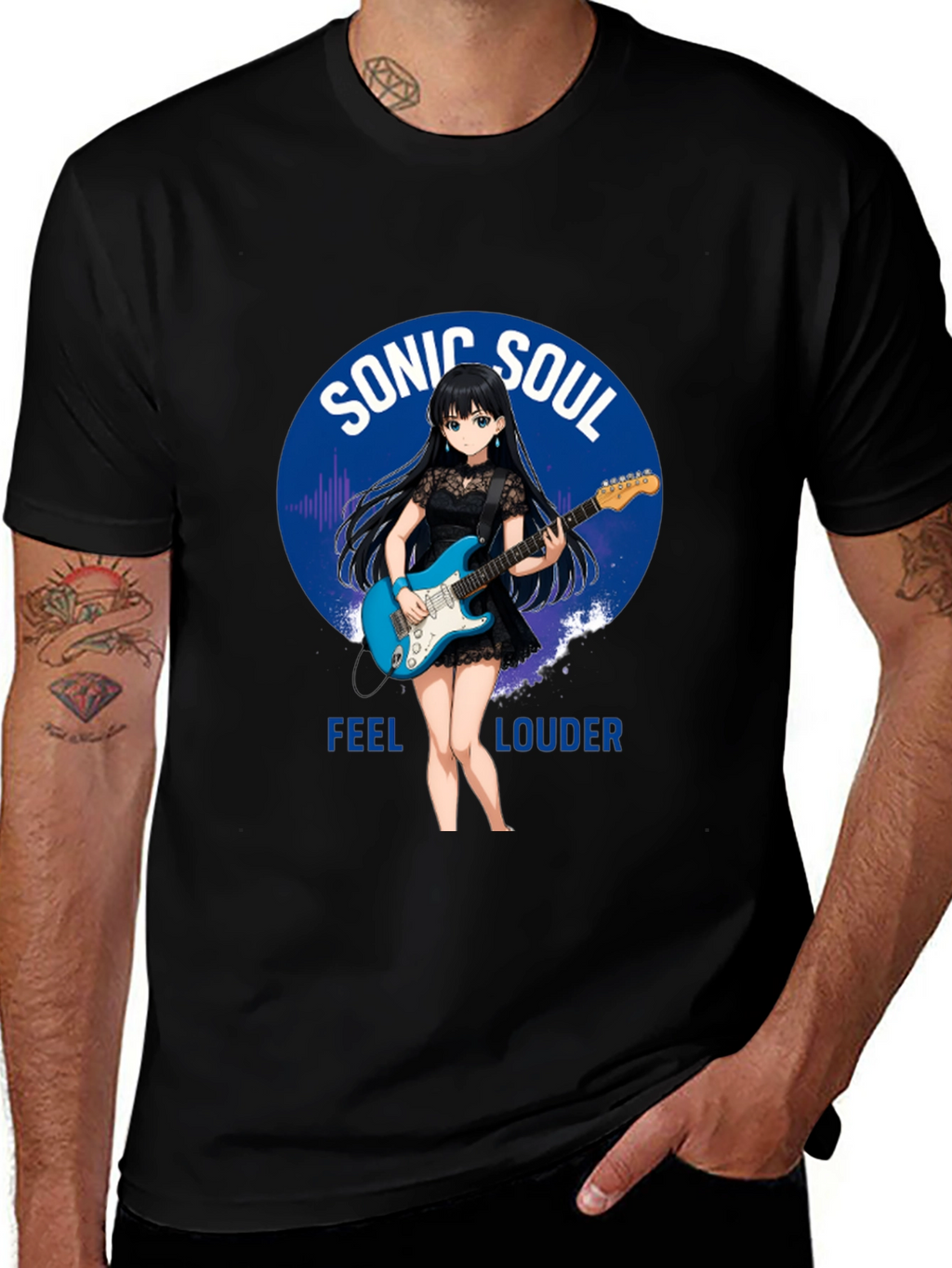 Sonic Soul Anime Girl Graphic T-Shirt