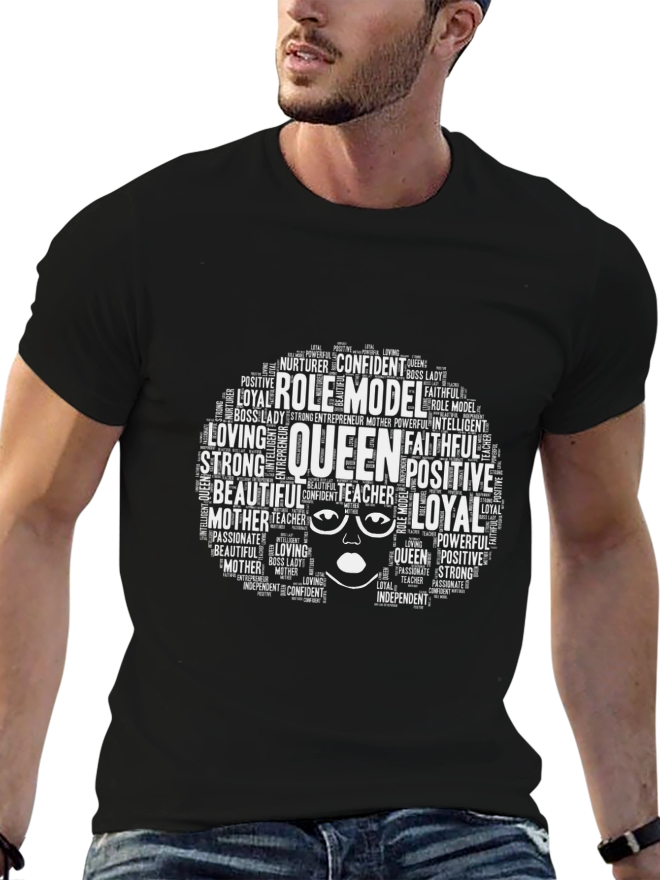 Empowered Queen Black Graphic Tee