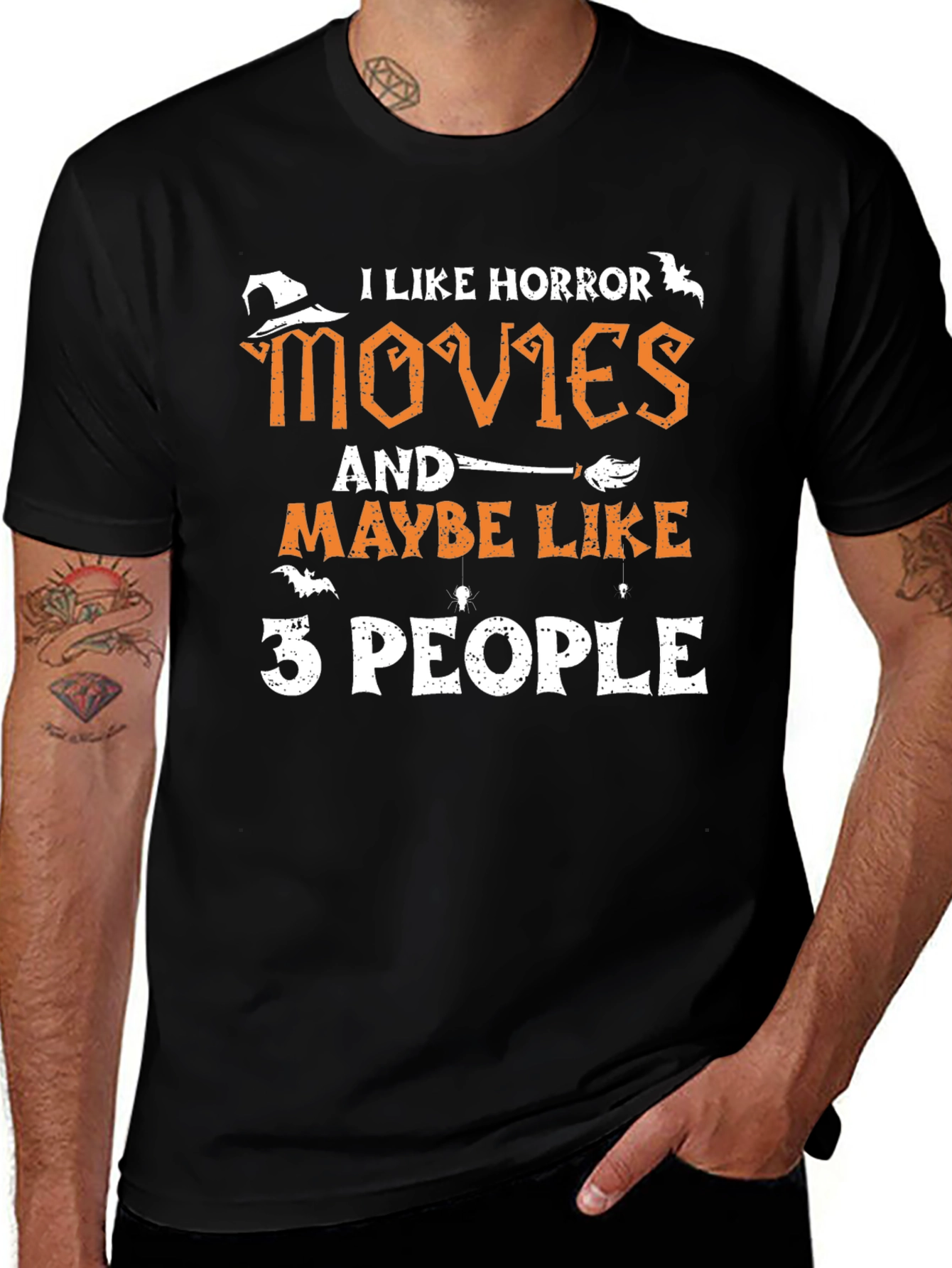 Horror Movie Lover T-Shirt: I Like 3 People Graphic Tee