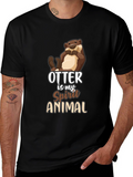 Otter Spirit Animal Black T-Shirt