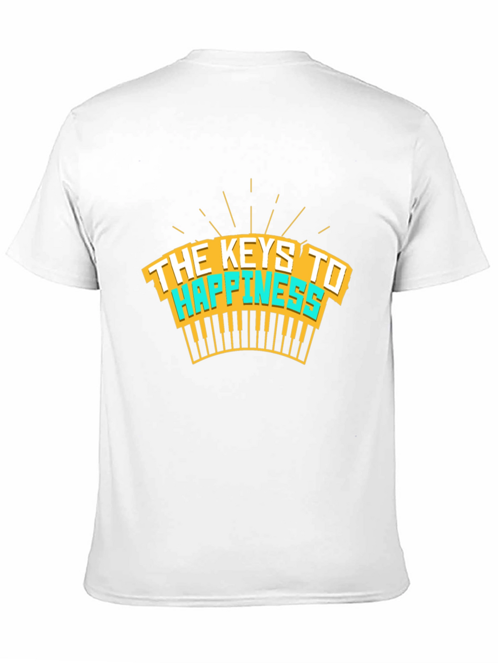 The Keys To Happiness T-Shirt - Musical Design