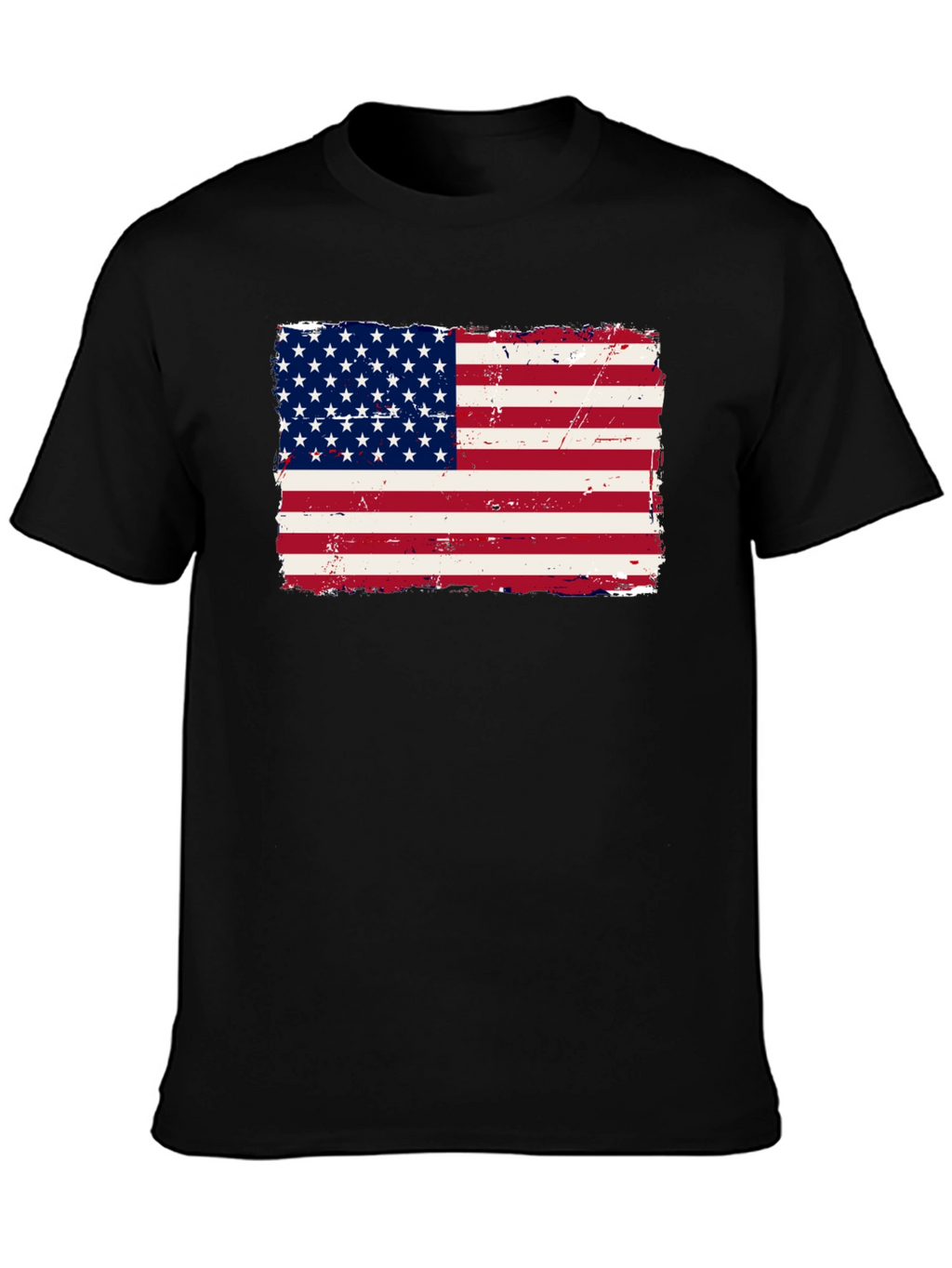 USA Flag Graphic Print T-Shirt