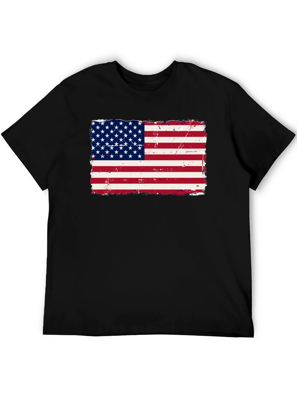 USA Flag Graphic Print T-Shirt