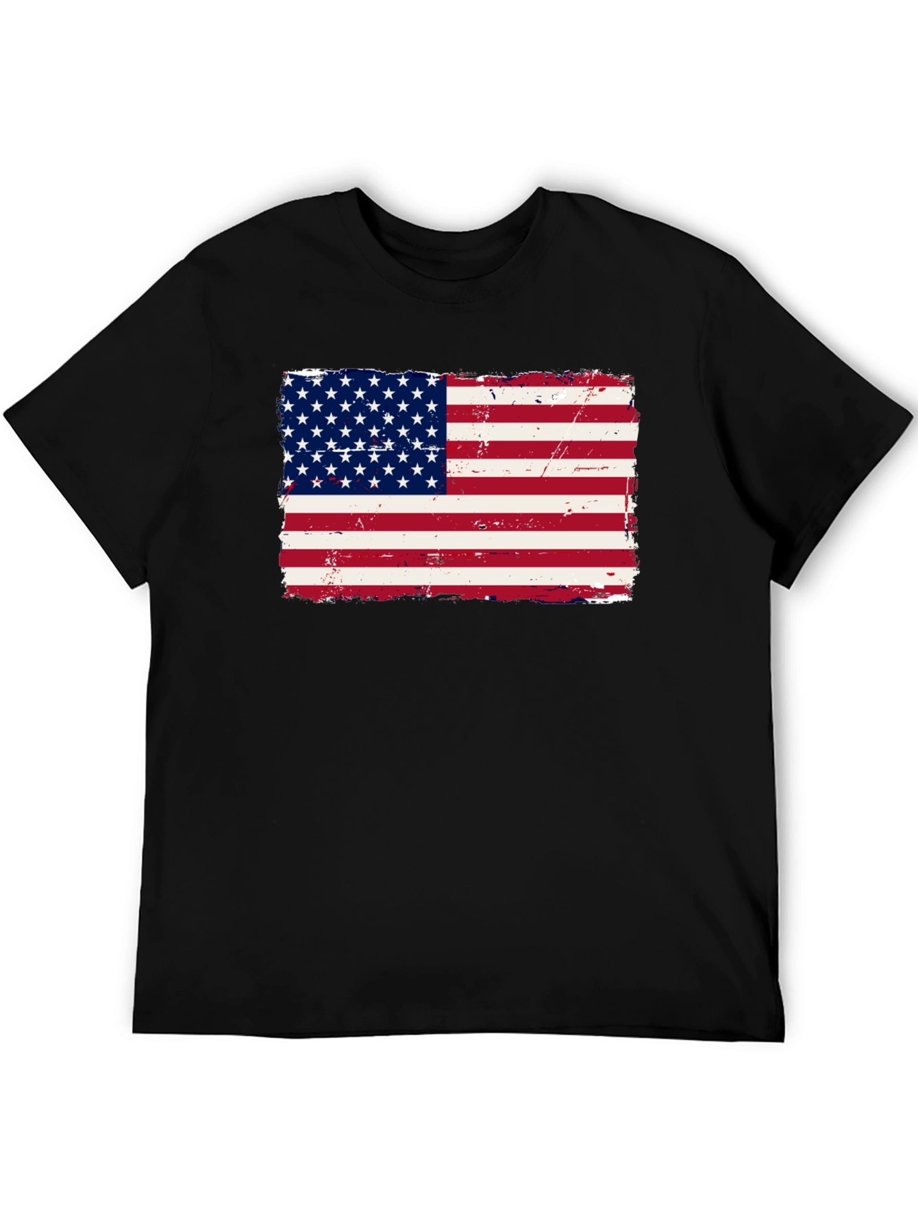 USA Flag Graphic Print T-Shirt