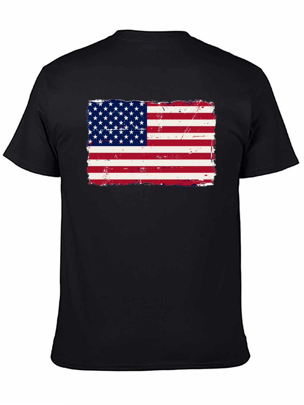 USA Flag Graphic Print T-Shirt
