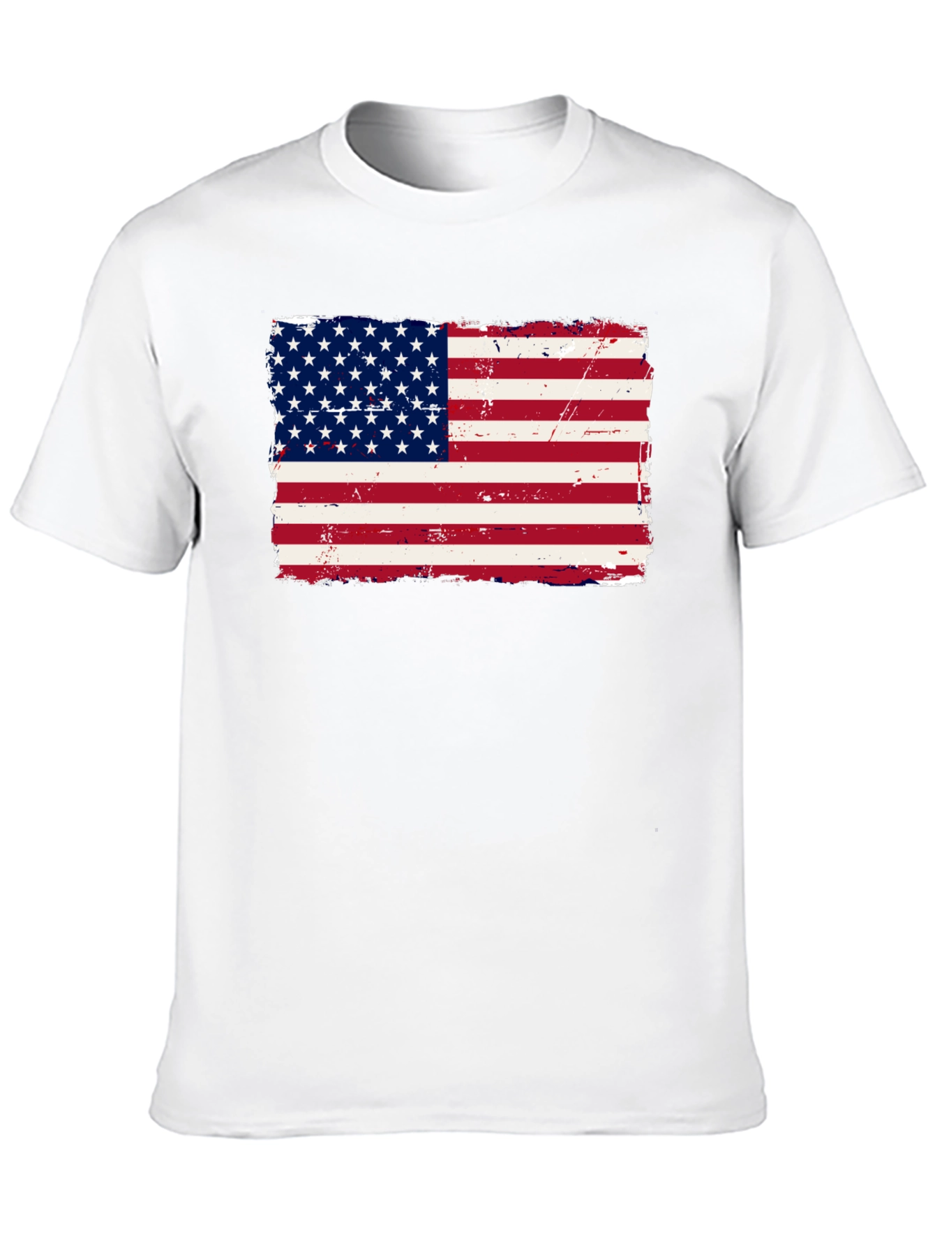 USA Flag Graphic Print T-Shirt