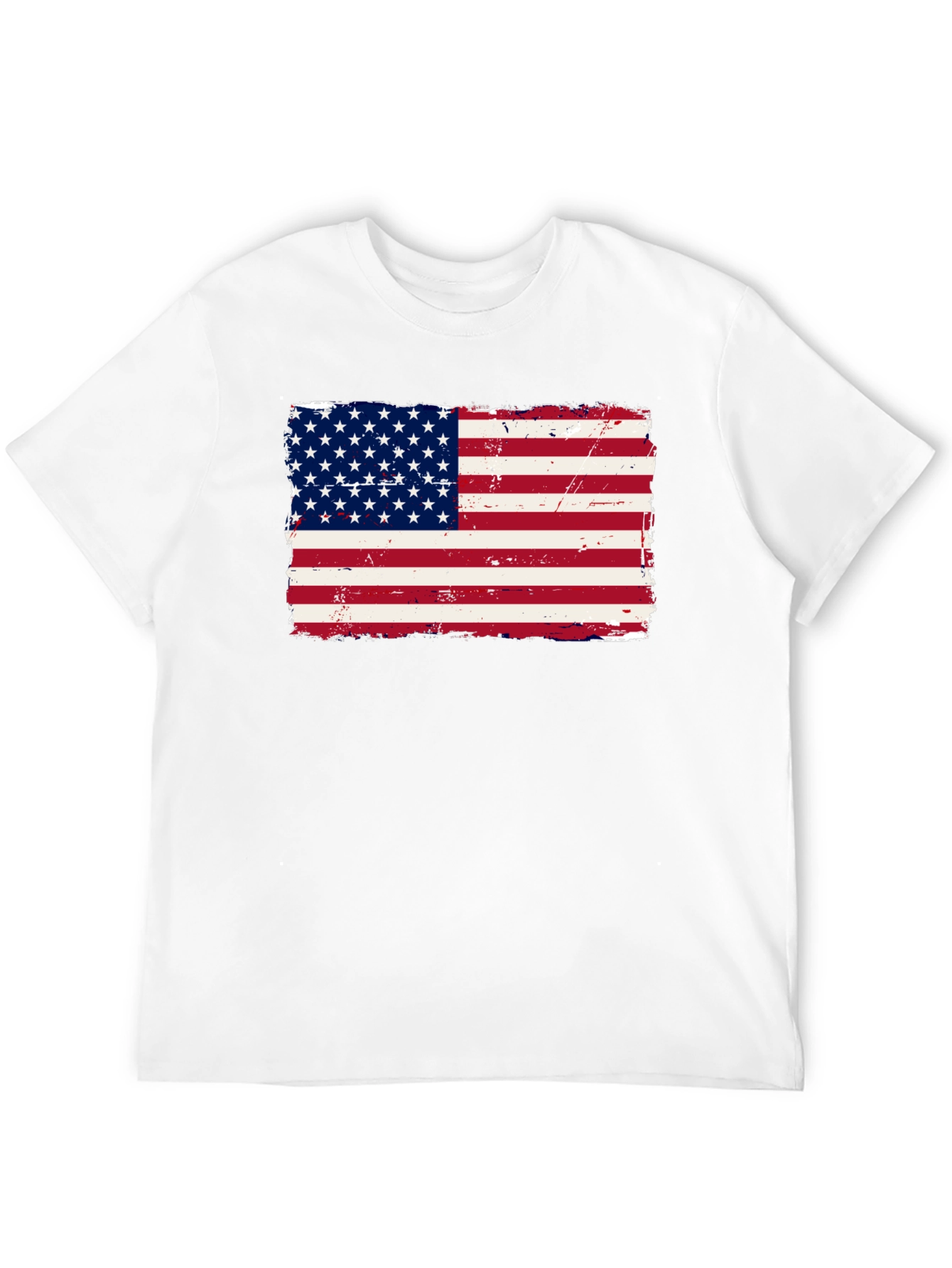 USA Flag Graphic Print T-Shirt