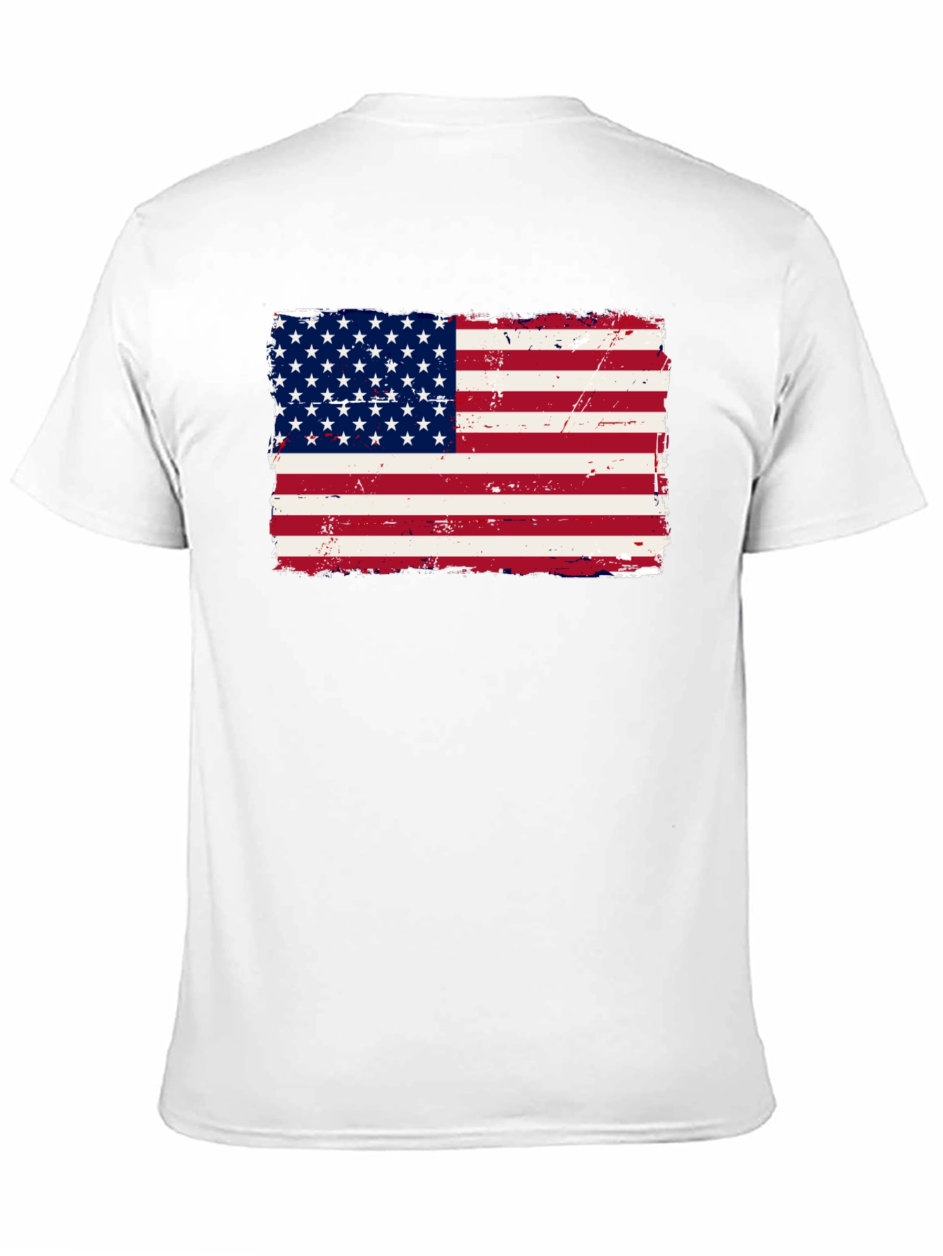 USA Flag Graphic Print T-Shirt